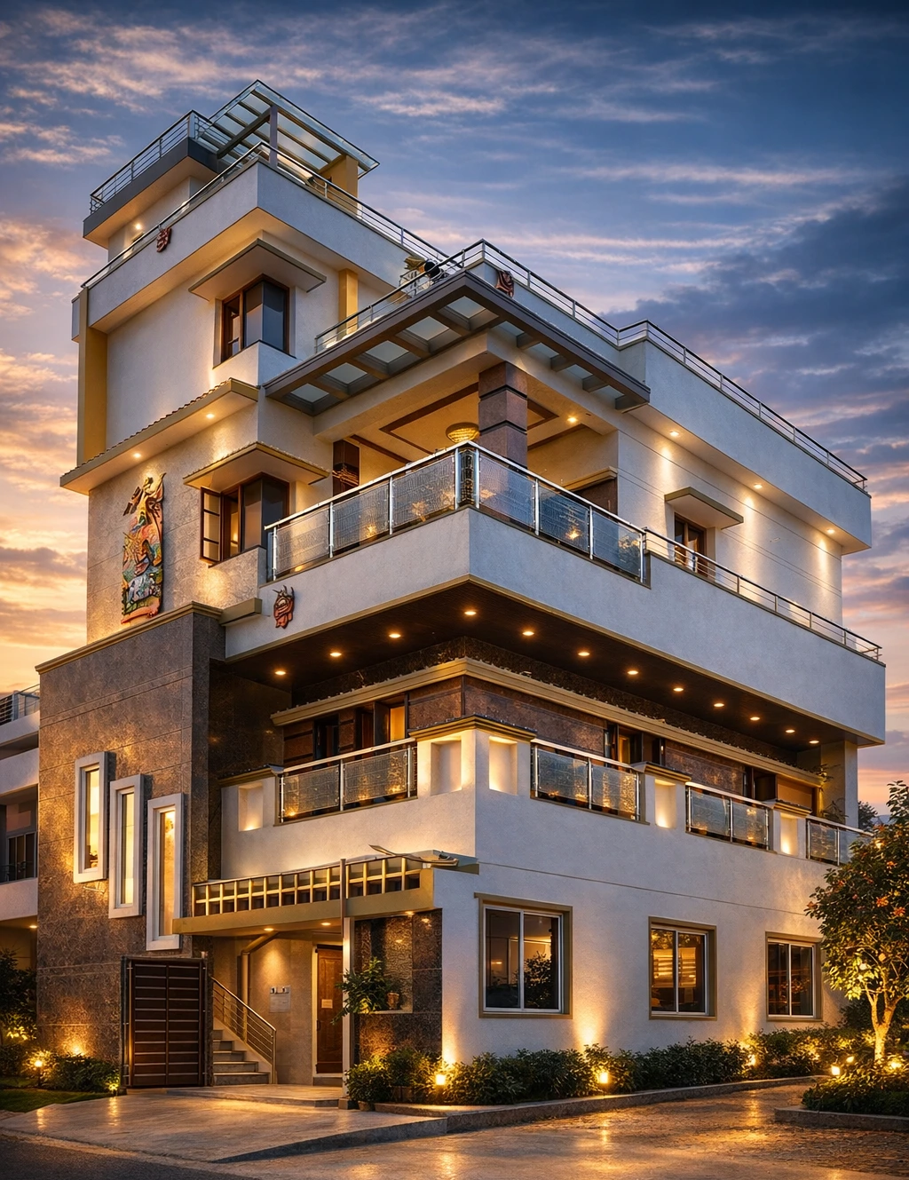 30x40 triplex house construction project Mysuru by RP Builders