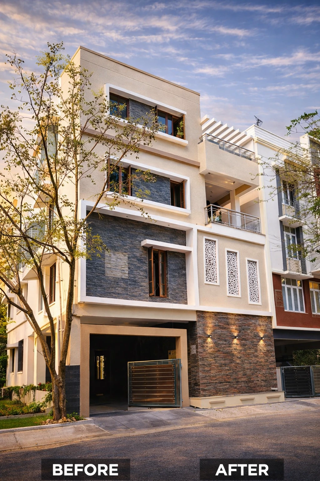 30x40 triplex house construction project Mysuru by RP Builders