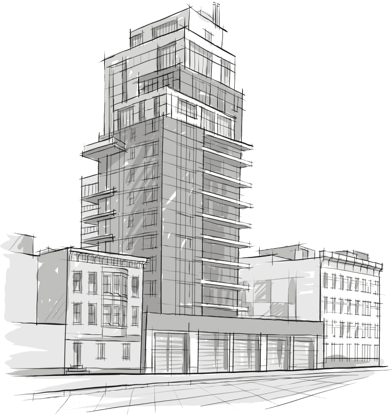 Modern Construction Services Background Shape